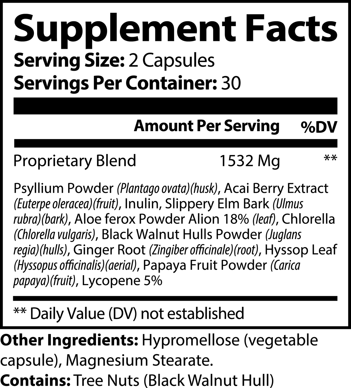 Acai Berry Detox Capsules – Daily Cleanse & Digestive Support, 60 Count – NutrixPro