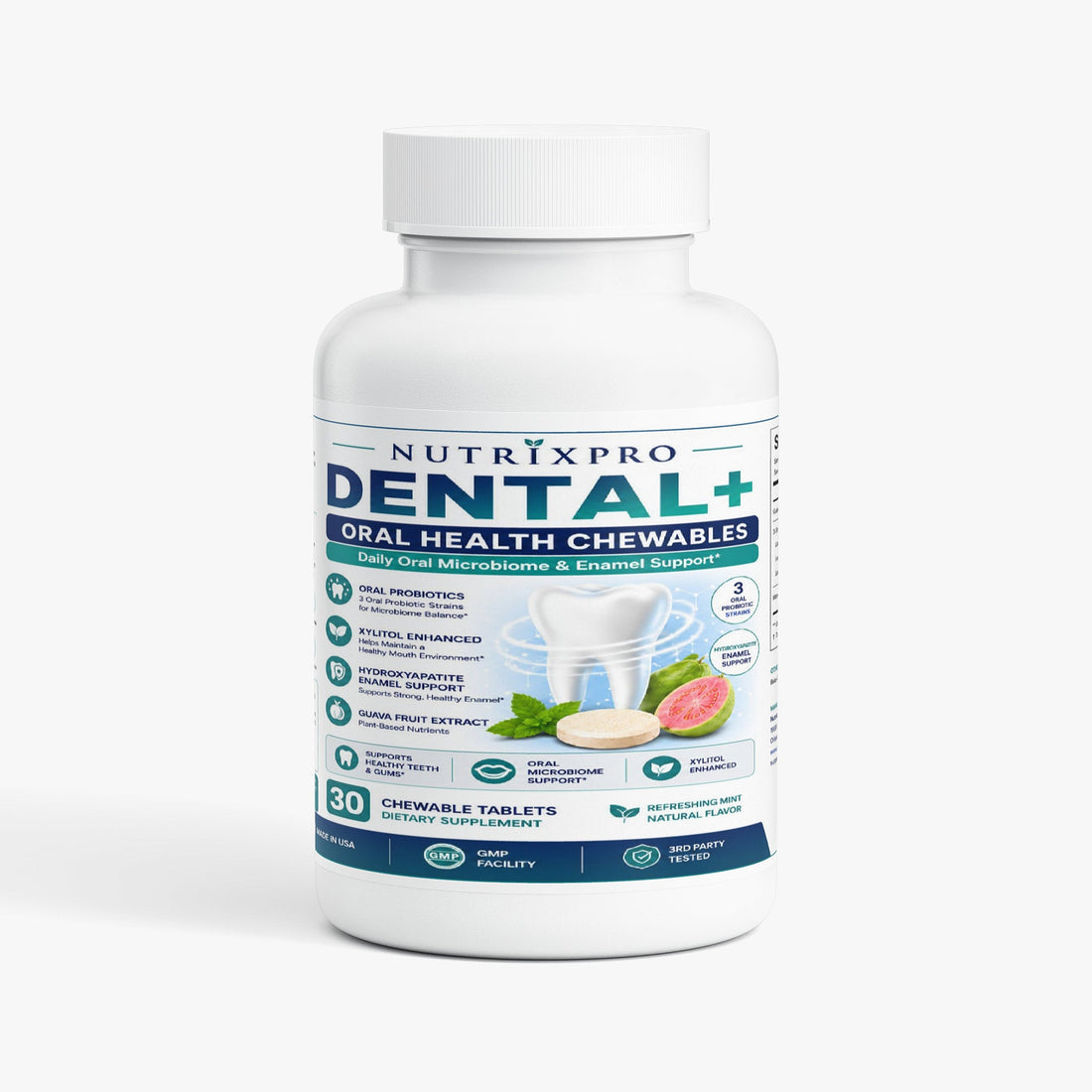 NutrixPro Dental+ Oral Health Chewables bottle
