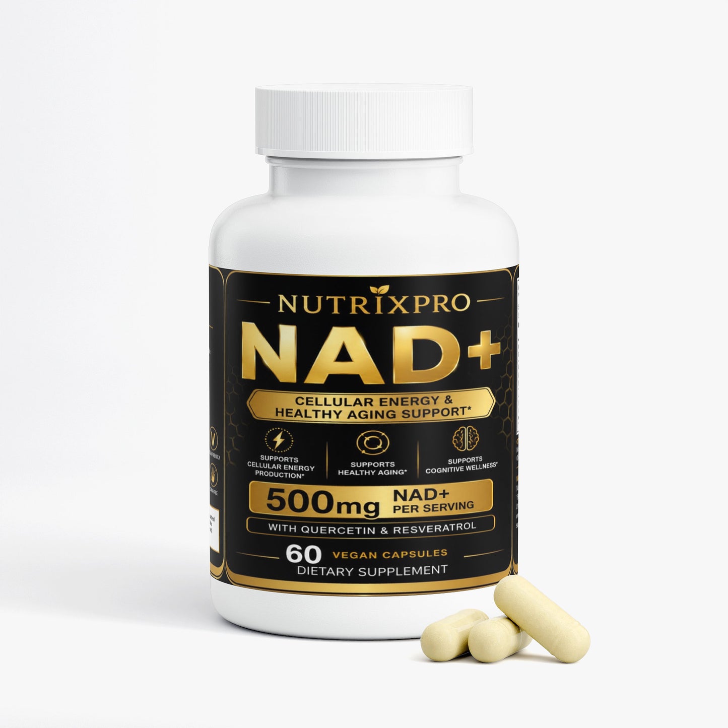 NutrixPro NAD+ capsules product information image