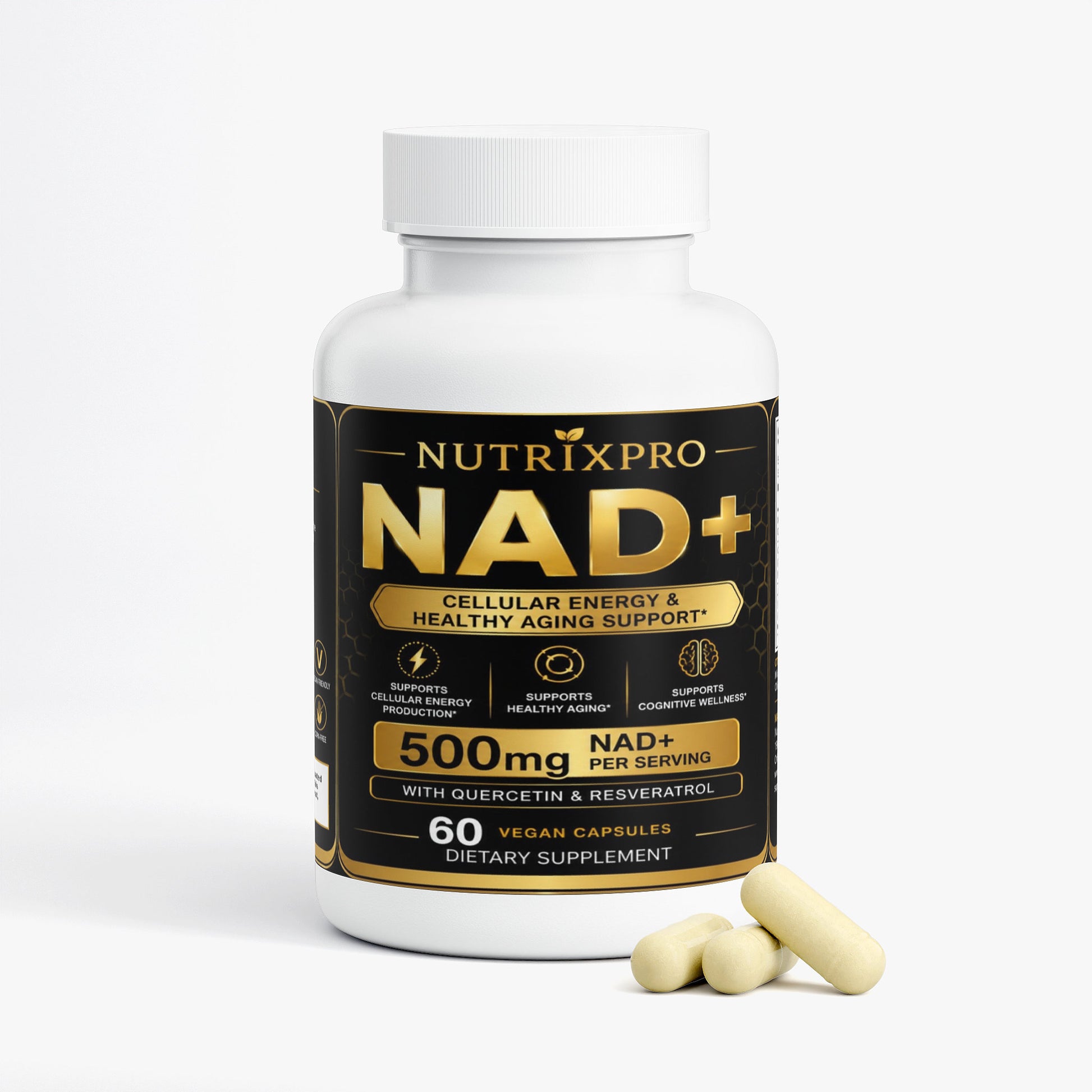 NutrixPro NAD+ capsules product information image