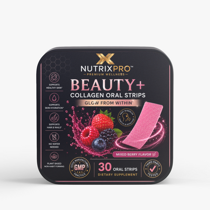 NutrixPro Beauty +Collagen Oral Strips- 30 Count