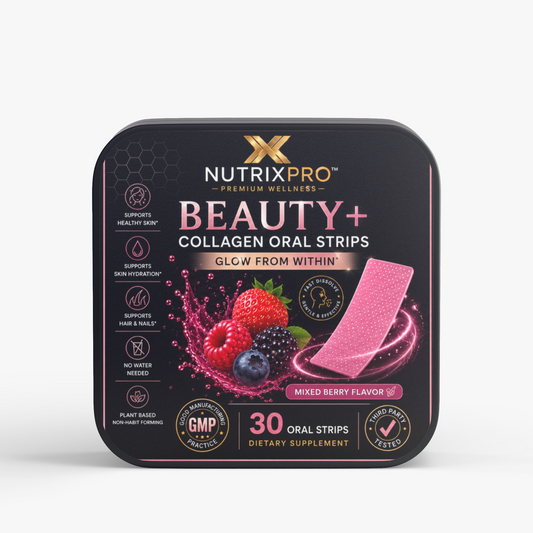 NutrixPro Beauty +Collagen Oral Strips- 30 Count