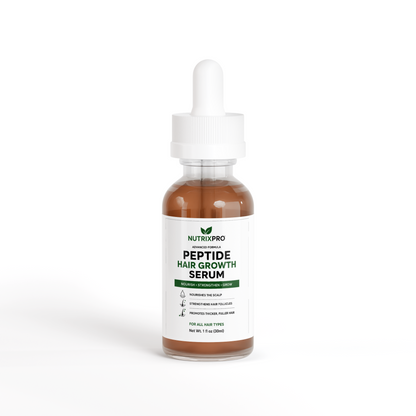 "Peptide Hair Serum with Rosemary & Eucalyptus – Daily Scalp Care for Fuller-Looking Hair, 1 fl oz – NutrixPro"