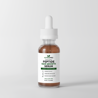 "Peptide Hair Serum with Rosemary & Eucalyptus – Daily Scalp Care for Fuller-Looking Hair, 1 fl oz – NutrixPro"