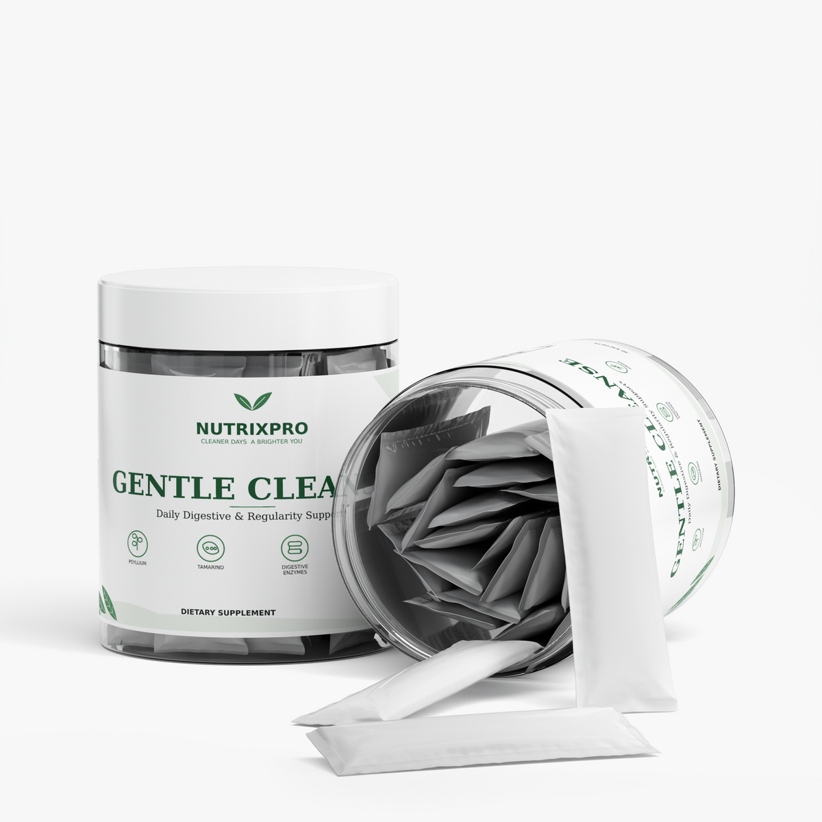 NutrixPro Gentle Cleanse psyllium fiber supplement