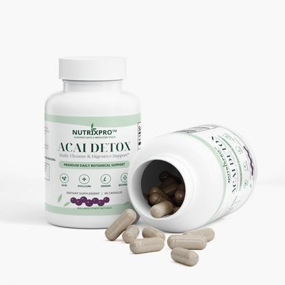 Acai Berry Detox Capsules – Daily Cleanse & Digestive Support, 60 Count – NutrixPro