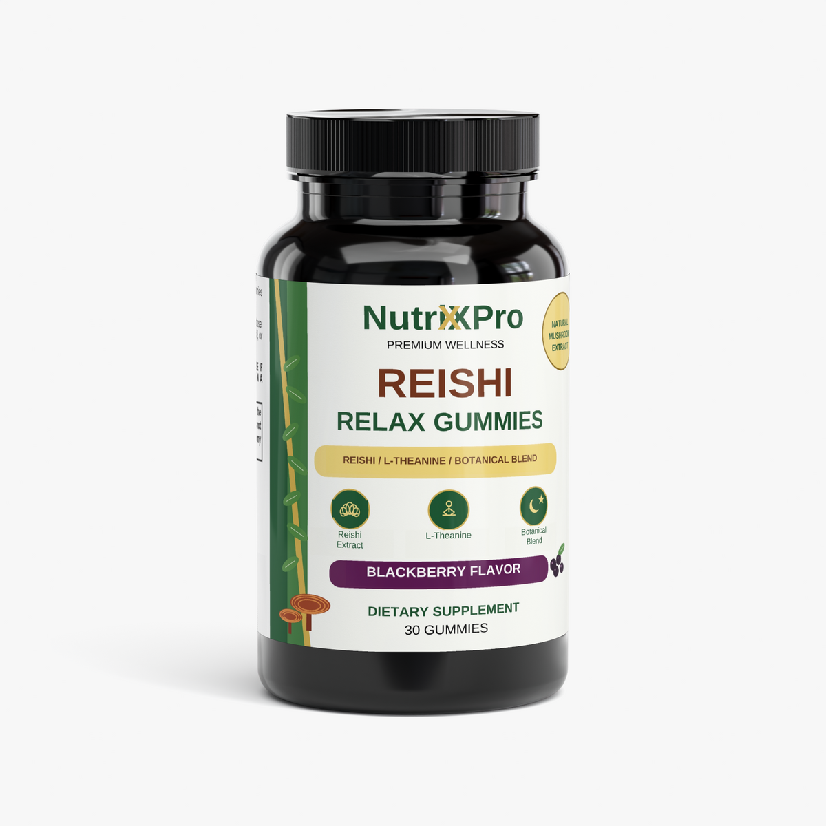 Reishi Relax Gummies Blackberry 200mg