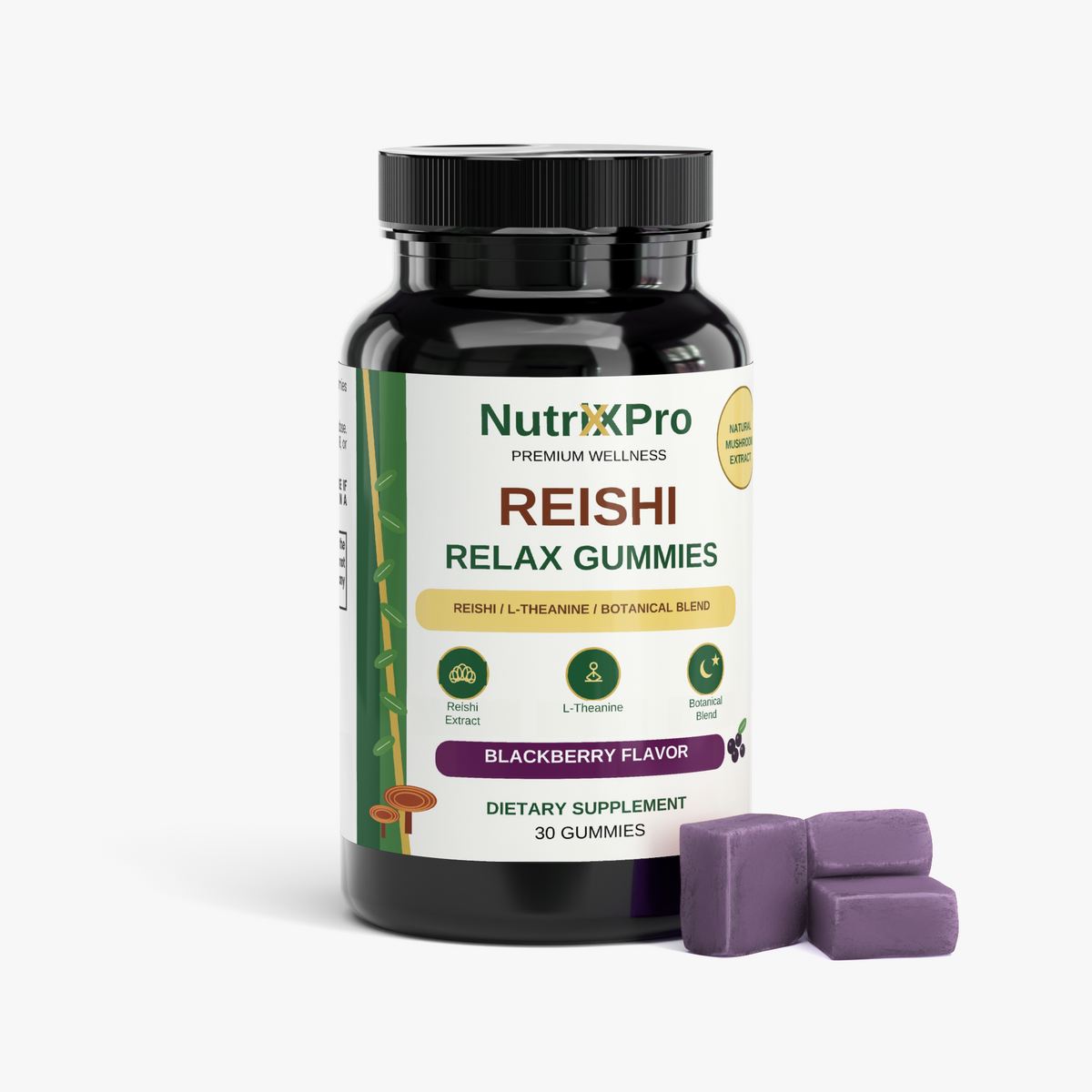 Reishi Relax Gummies Blackberry 200mg