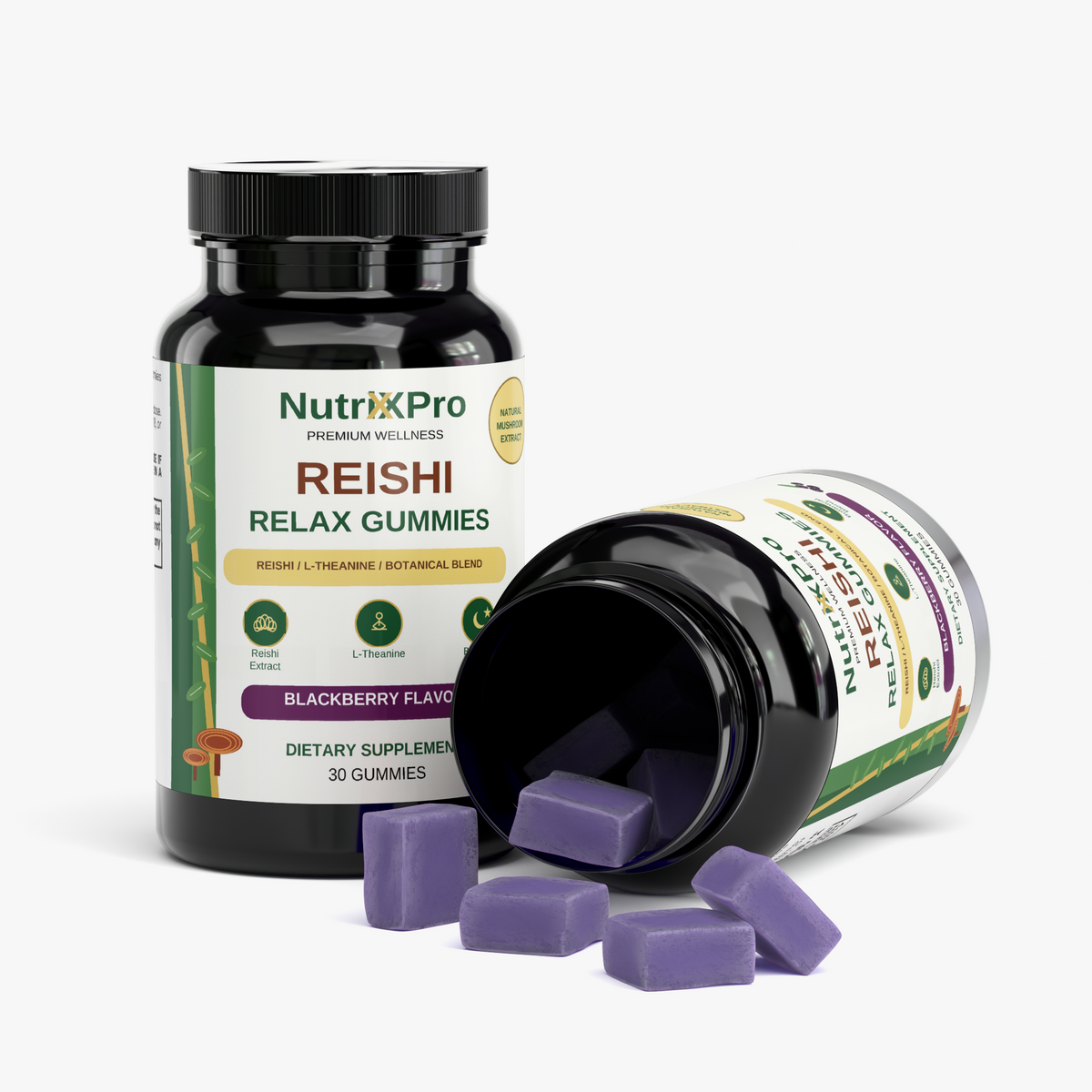 Reishi Relax Gummies Blackberry 200mg