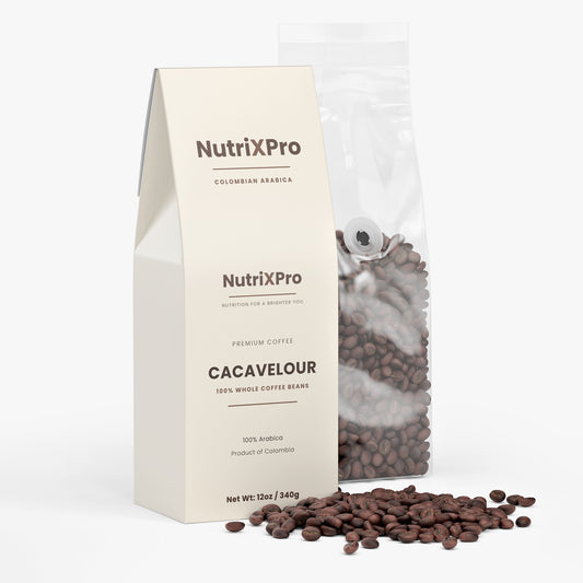CacaVelour Medium Roast Whole Bean Coffee 12 oz