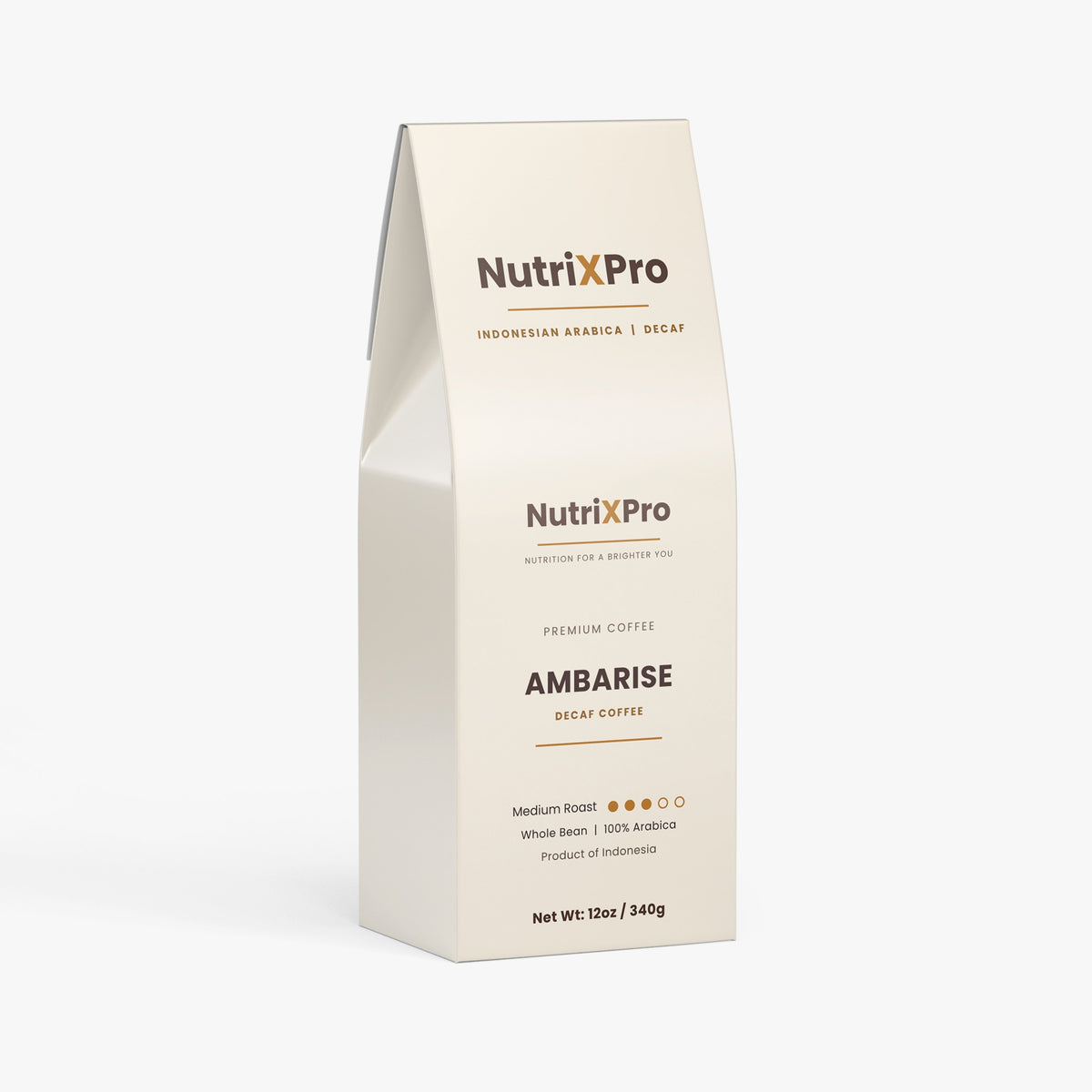 Ambarise Decaf Medium Roast Whole Bean Coffee – Sulawesi Toraja, Indonesia, Dark Chocolate Notes, 12 oz