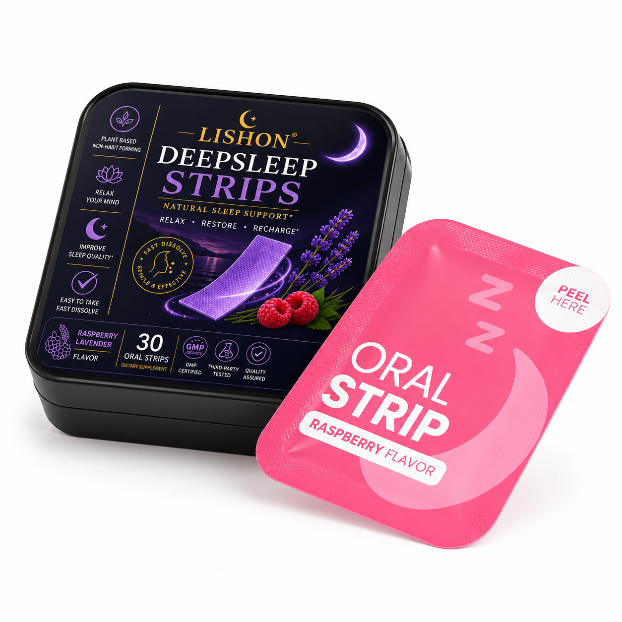 LISHON DeepSleep oral strips product information image
