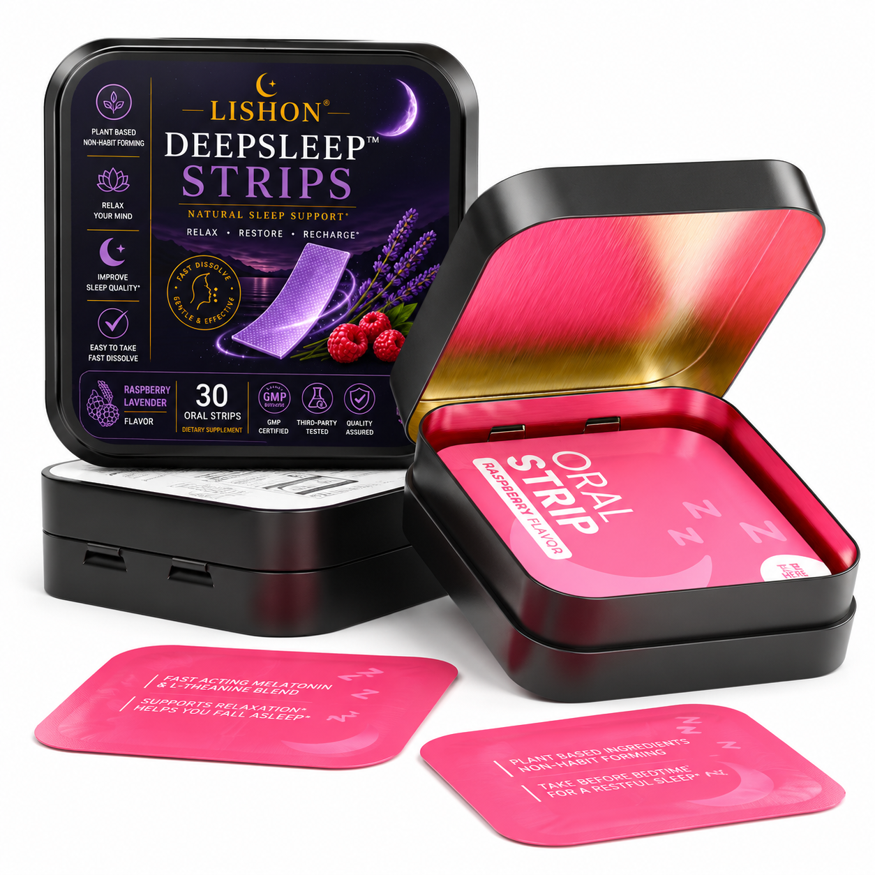 LISHON DeepSleep fast-dissolving sleep strips feature image